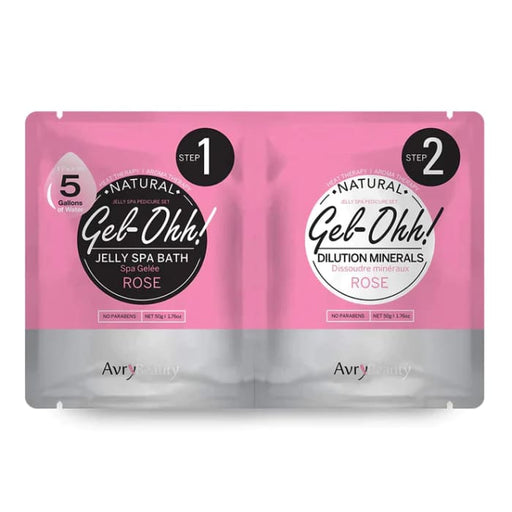 Avry Beauty Gel-Ohh! Jelly Spa bath (2 step) - Rose - OceanNailSupply