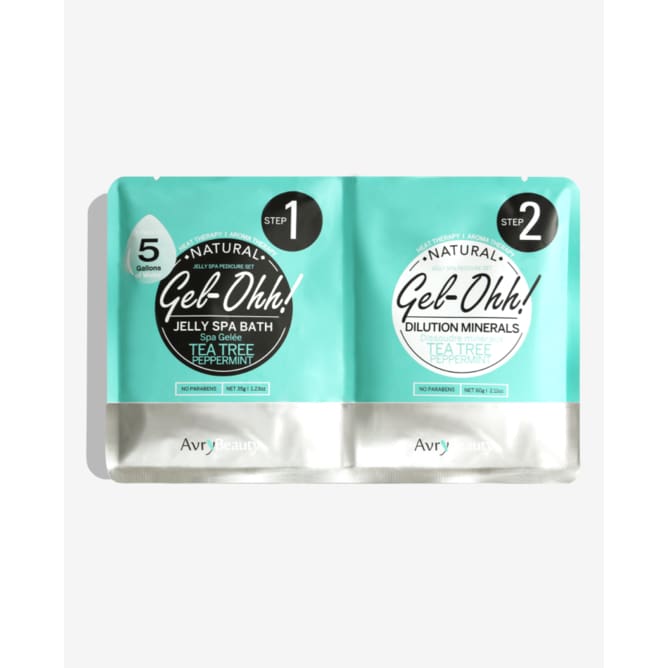 Avry Beauty Gel-Ohh! Jelly Spa bath (2 step) - Tea Tree & Peppermint - OceanNailSupply