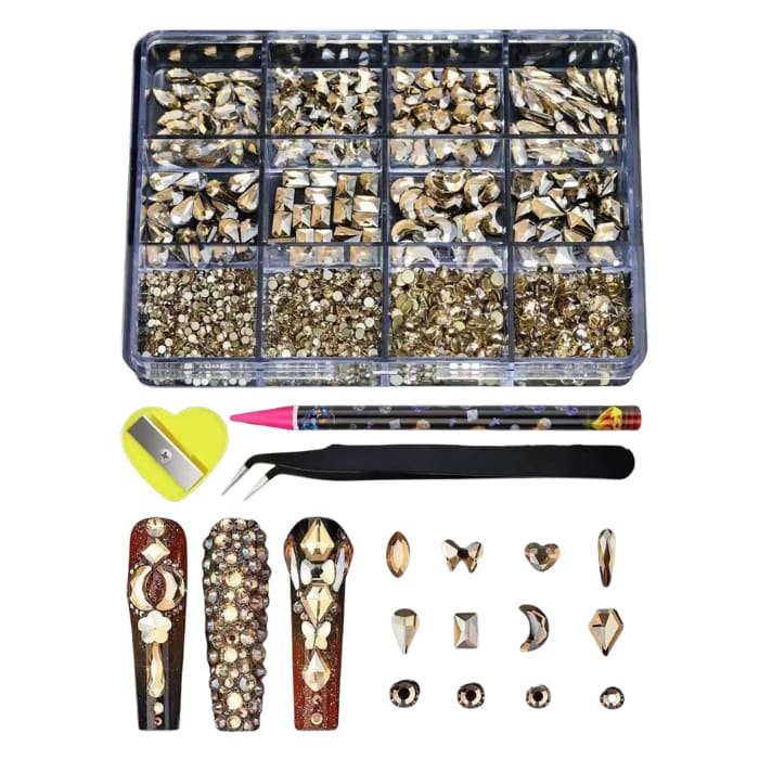 Champagne Rhinestone Kit - OceanNailSupply