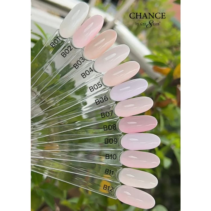 Chance Full Set - Matching Color Gel & Nail Lacquer 0.5oz - Bare Collection 36 Colors - OceanNailSupply