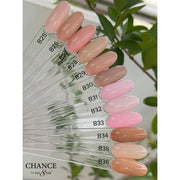 Chance Full Set - Matching Color Gel & Nail Lacquer 0.5oz - Bare Collection 36 Colors - OceanNailSupply