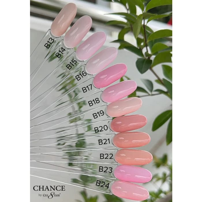 Chance Full Set - Matching Color Gel & Nail Lacquer 0.5oz - Bare Collection 36 Colors - OceanNailSupply