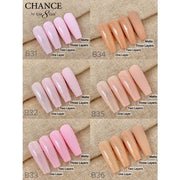 Chance Full Set - Matching Color Gel & Nail Lacquer 0.5oz - Bare Collection 36 Colors - OceanNailSupply