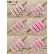 Chance Full Set - Matching Color Gel & Nail Lacquer 0.5oz - Bare Collection 36 Colors - OceanNailSupply