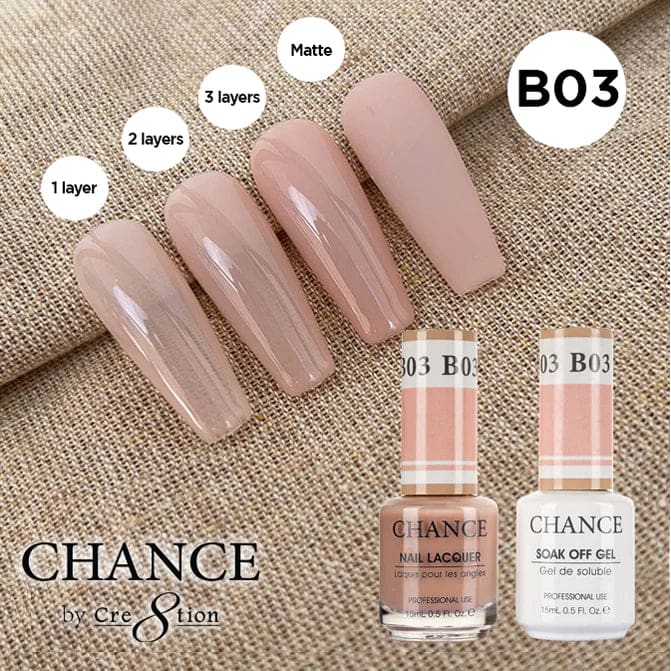 Chance Gel & Nail Lacquer Duo 0.5oz B03 - Bare Collection