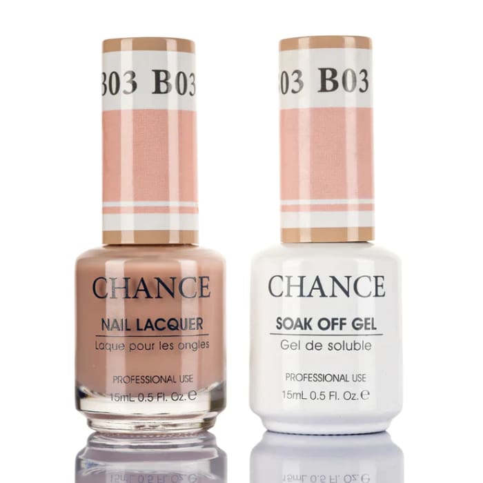 Chance Gel & Nail Lacquer Duo 0.5oz B03 - Bare Collection - OceanNailSupply