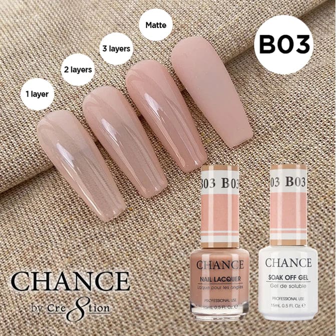 Chance Gel & Nail Lacquer Duo 0.5oz B04 - Bare Collection - OceanNailSupply
