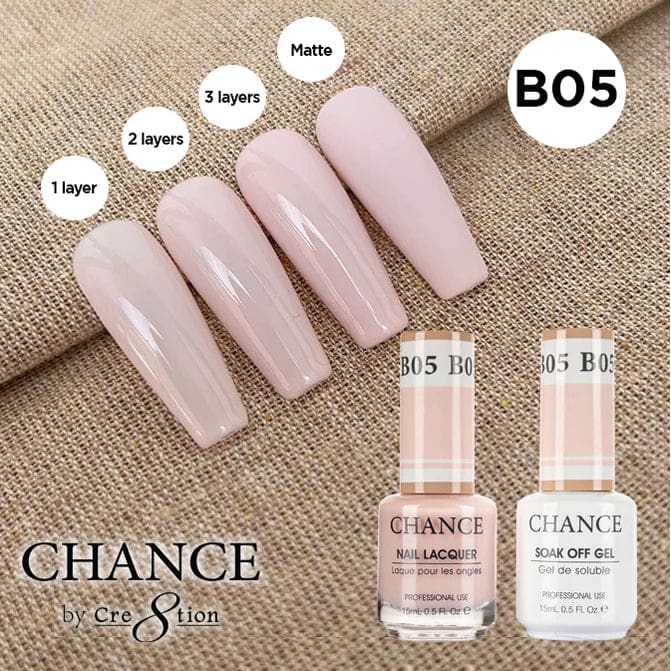 Chance Gel & Nail Lacquer Duo 0.5oz B05 - Bare Collection - OceanNailSupply