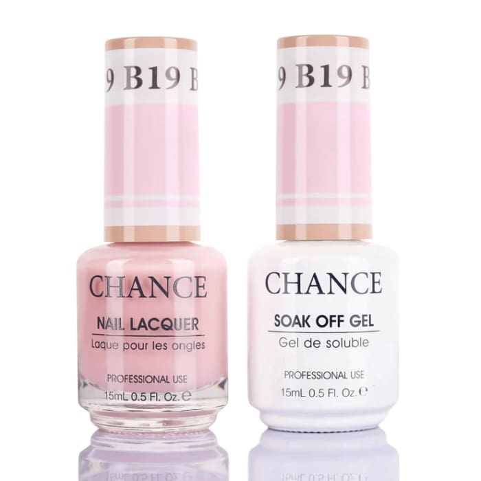 Chance Gel & Nail Lacquer Duo 0.5oz B19 - Bare Collection - OceanNailSupply