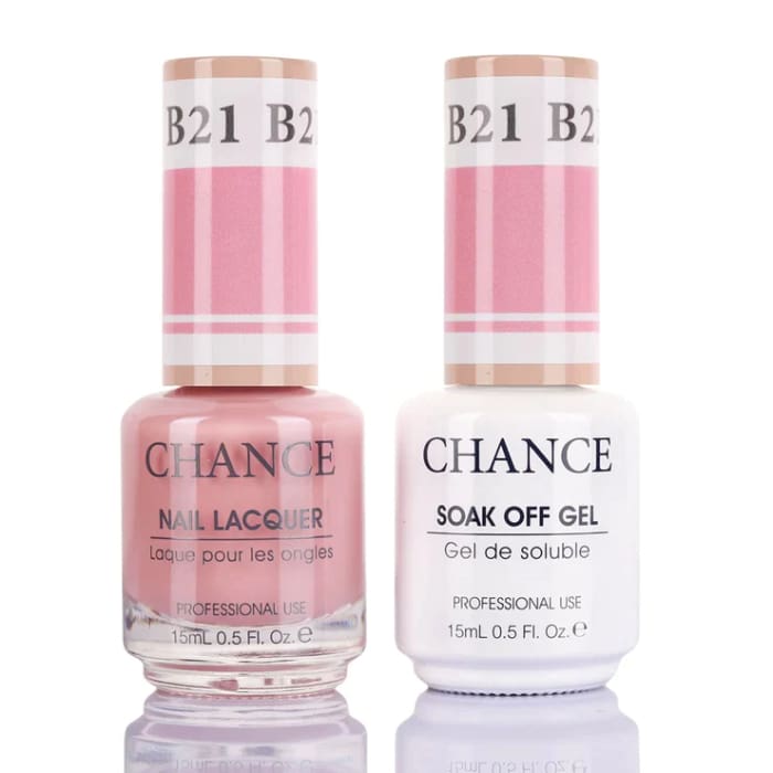 Chance Gel & Nail Lacquer Duo 0.5oz B21 - Bare Collection - OceanNailSupply