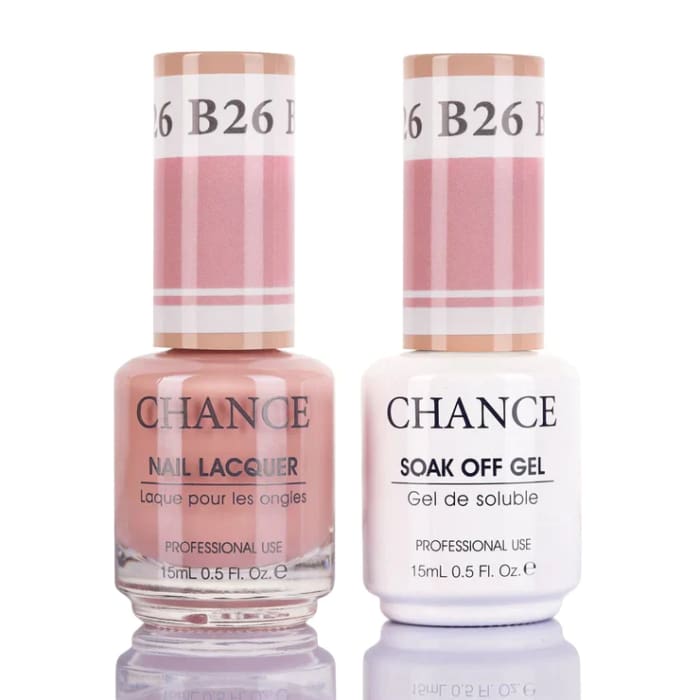 Chance Gel & Nail Lacquer Duo 0.5oz B26 - Bare Collection - OceanNailSupply