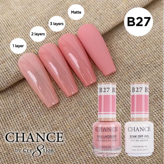Chance Gel & Nail Lacquer Duo 0.5oz B27 - Bare Collection - OceanNailSupply