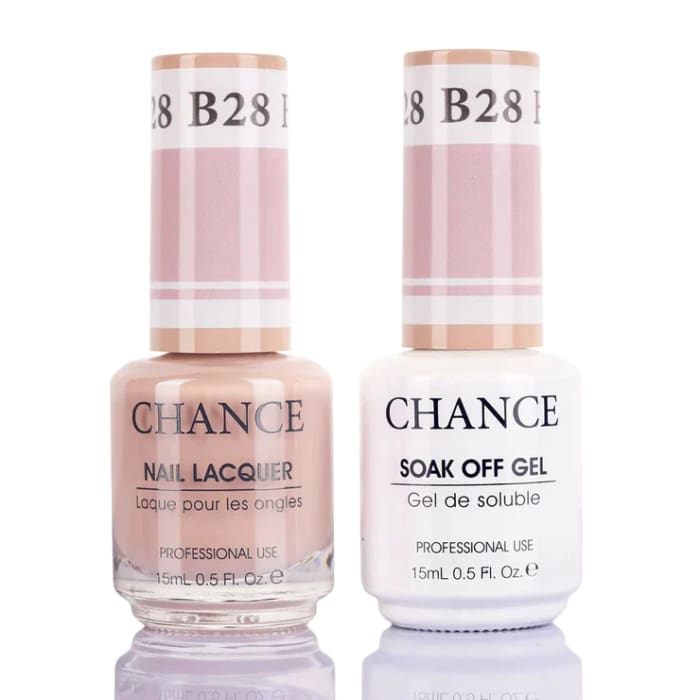Chance Gel & Nail Lacquer Duo 0.5oz B28 - Bare Collection - OceanNailSupply