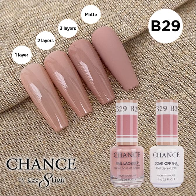 Chance Gel & Nail Lacquer Duo 0.5oz B29 - Bare Collection - OceanNailSupply