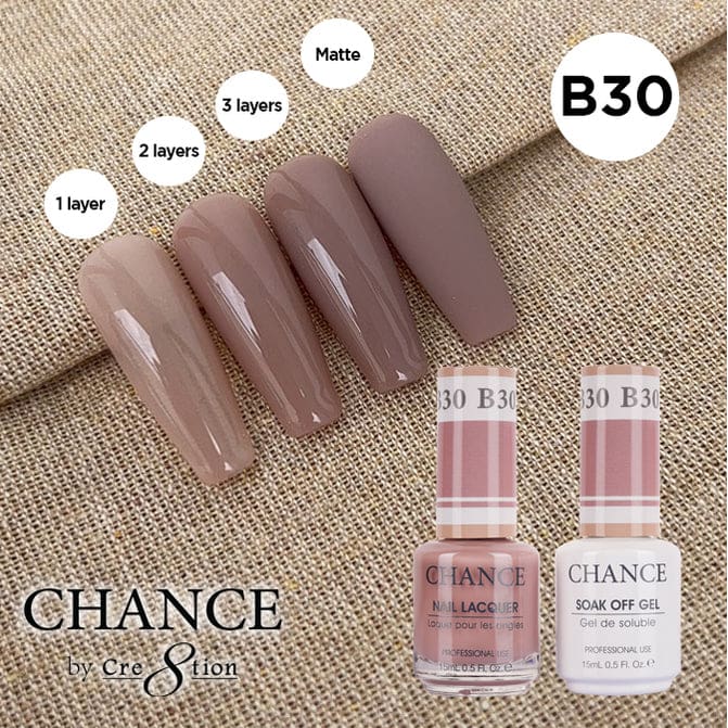 Chance Gel & Nail Lacquer Duo 0.5oz B30 - Bare Collection - OceanNailSupply