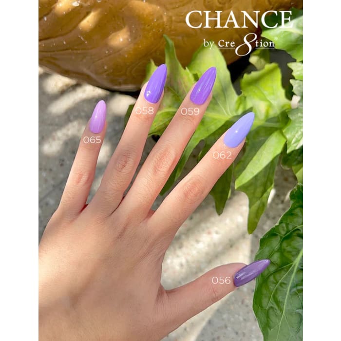 Chance Gel & Nail Lacquer Duo 0.5oz - Set of 5 colors (056- 062- 059- 058- 065) - OceanNailSupply