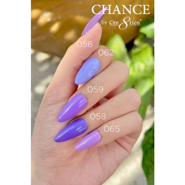 Chance Gel & Nail Lacquer Duo 0.5oz - Set of 5 colors (056- 062- 059- 058- 065) - OceanNailSupply