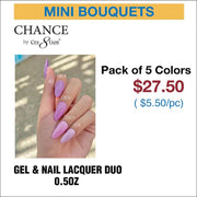 Chance Gel & Nail Lacquer Duo 0.5oz - Set of 5 colors (061-064-068-069-004) - OceanNailSupply