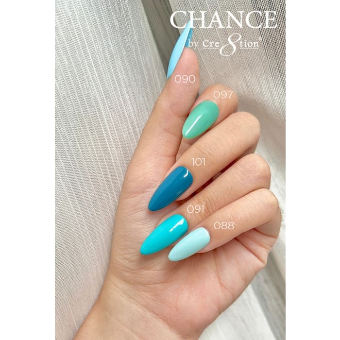 Chance Gel & Nail Lacquer Duo 0.5oz - Set of 5 colors (090- 097- 101- 091- 088) - OceanNailSupply