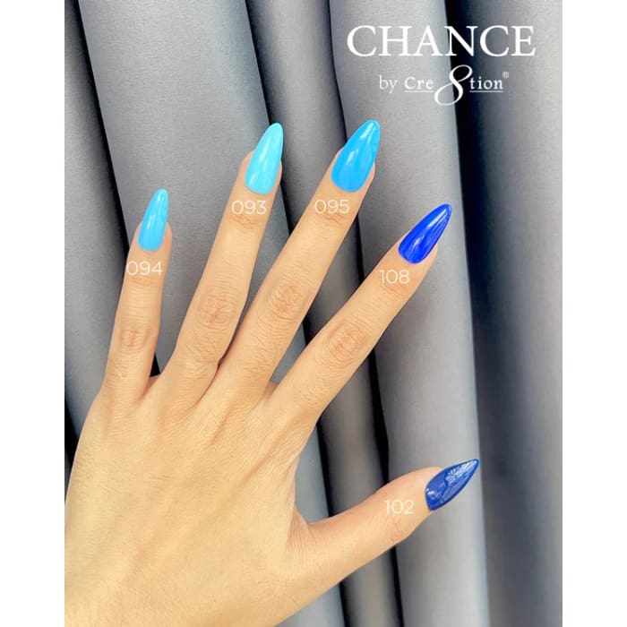 Chance Gel & Nail Lacquer Duo 0.5oz - Set of 5 colors (102- 108- 095- 093- 094) - OceanNailSupply