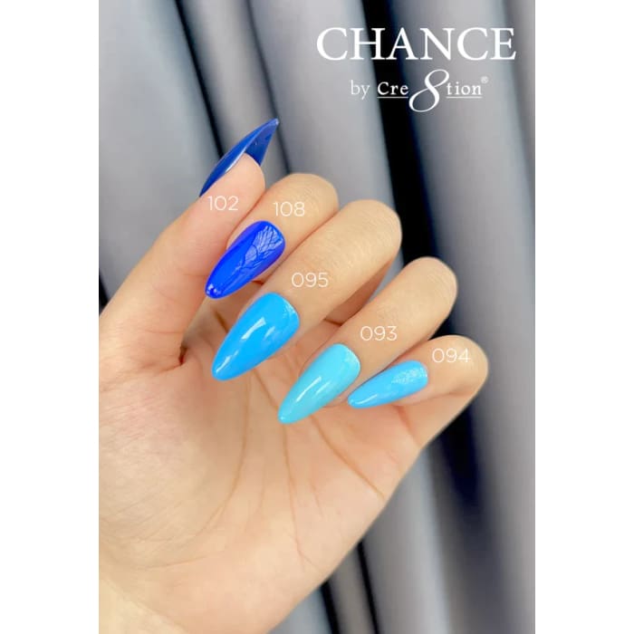 Chance Gel & Nail Lacquer Duo 0.5oz - Set of 5 colors (102- 108- 095- 093- 094) - OceanNailSupply