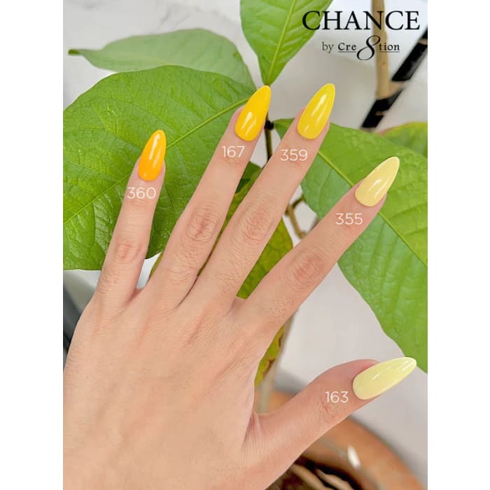 Chance Gel & Nail Lacquer Duo 0.5oz - Set of 5 colors (163- 355- 359- 167- 360) - OceanNailSupply