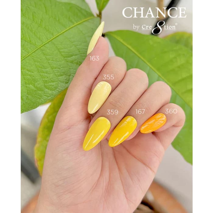 Chance Gel & Nail Lacquer Duo 0.5oz - Set of 5 colors (163- 355- 359- 167- 360) - OceanNailSupply