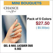 Chance Gel & Nail Lacquer Duo 0.5oz - Set of 5 colors (199- 208- 236- 313- 316) - OceanNailSupply