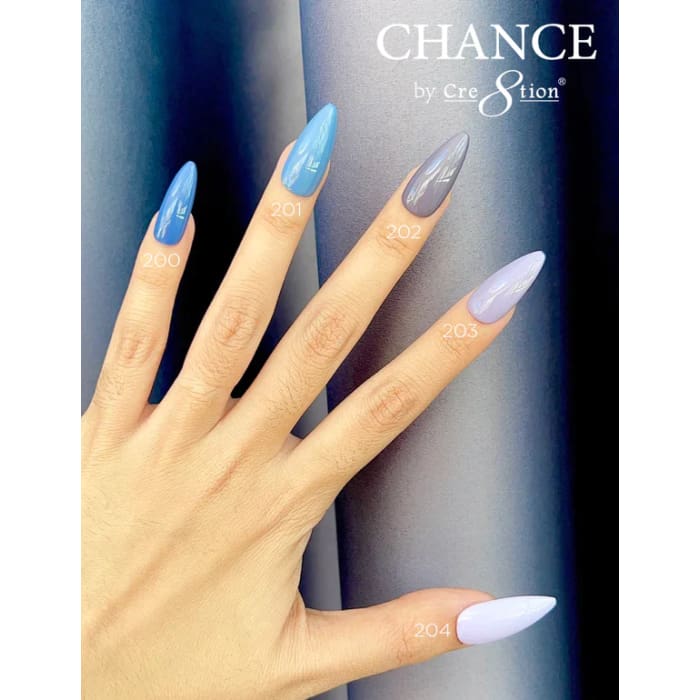 Chance Gel & Nail Lacquer Duo 0.5oz - Set of 5 colors (204-203-202-201-200) - OceanNailSupply