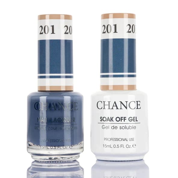 Chance Gel & Nail Lacquer Duo 0.5oz - Set of 5 colors (204-203-202-201-200) - OceanNailSupply