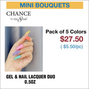 Chance Gel & Nail Lacquer Duo 0.5oz - Set of 5 colors (292- 036- 352- 063- 351) - OceanNailSupply