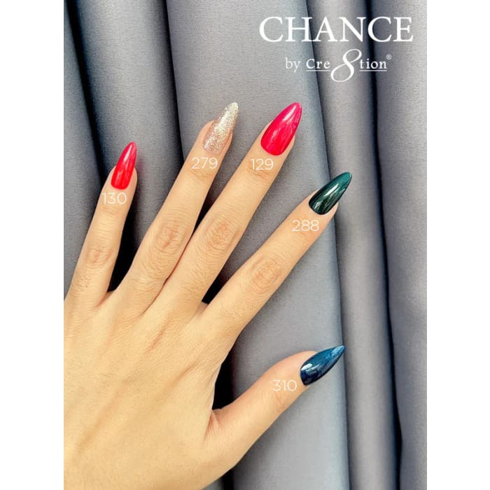 Chance Gel & Nail Lacquer Duo 0.5oz - Set of 5 colors (310-288-129-279-130) - OceanNailSupply