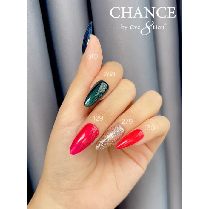 Chance Gel & Nail Lacquer Duo 0.5oz - Set of 5 colors (310-288-129-279-130) - OceanNailSupply