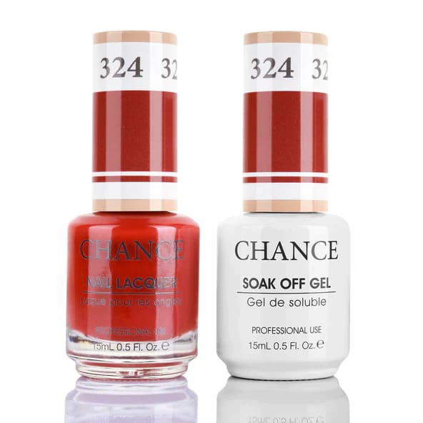 Chance Gel & Nail Lacquer Duo 0.5oz - Set of 5 colors (323- 184- 182- 321- 324) - OceanNailSupply