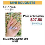 Chance Gel & Nail Lacquer Duo 0.5oz - Set of 5 colors (334- 344- 331- 346- 330) OceanNailSupply