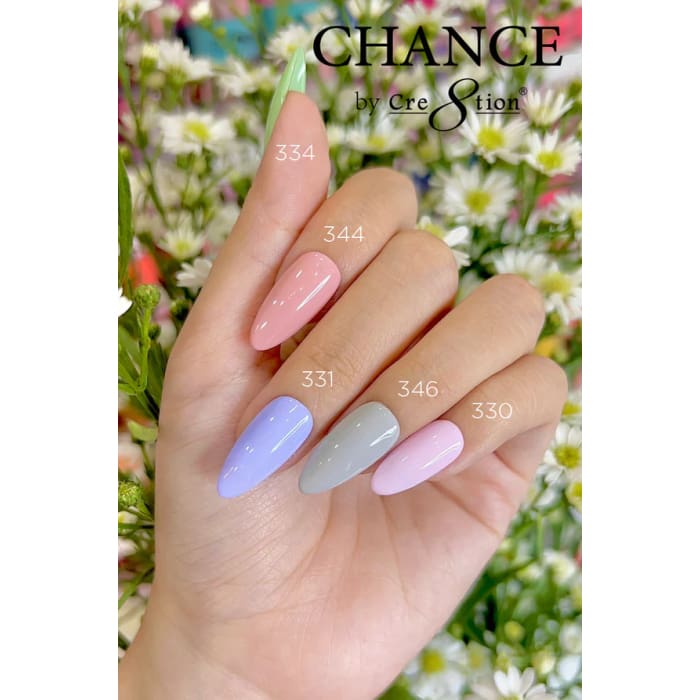 Chance Gel & Nail Lacquer Duo 0.5oz - Set of 5 colors (334- 344- 331- 346- 330) OceanNailSupply