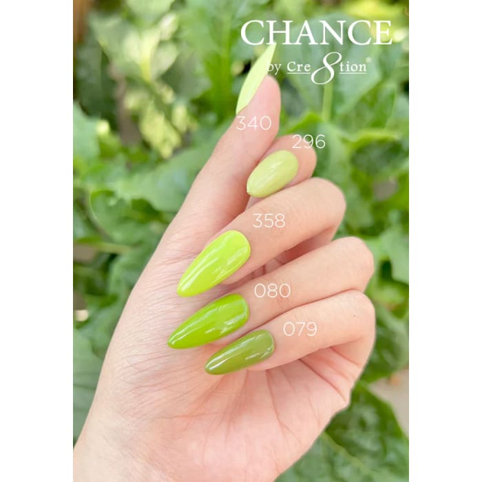 Chance Gel & Nail Lacquer Duo 0.5oz - Set of 5 colors (340- 296- 358- 080- 079) - OceanNailSupply