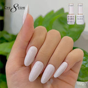 Chance Gel & Nail Lacquer Duo 0.5oz W07 - Shade of White Collection - OceanNailSupply