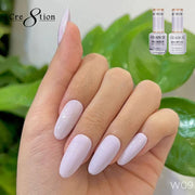 Chance Gel & Nail Lacquer Duo 0.5oz W09 - Shade of White Collection - OceanNailSupply