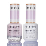 Chance Gel & Nail Lacquer Duo 0.5oz W10 - Shade of White Collection - OceanNailSupply