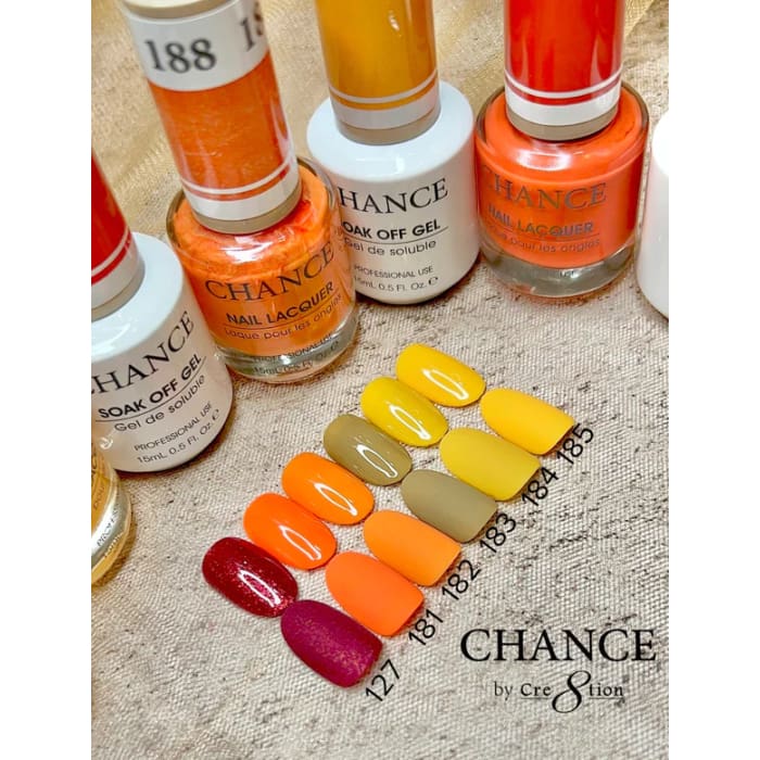 Chance Matching Color Gel & Nail Lacquer 0.5oz - 36 Colors - Hello Autumn Collection w/ 2 sets Color Chart - OceanNailSupply