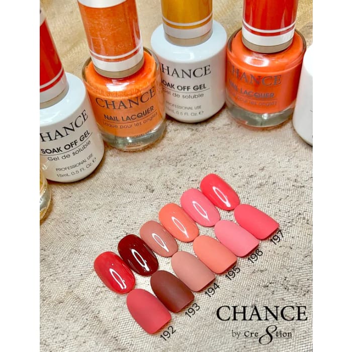 Chance Matching Color Gel & Nail Lacquer 0.5oz - 36 Colors - Hello Autumn Collection w/ 2 sets Color Chart - OceanNailSupply