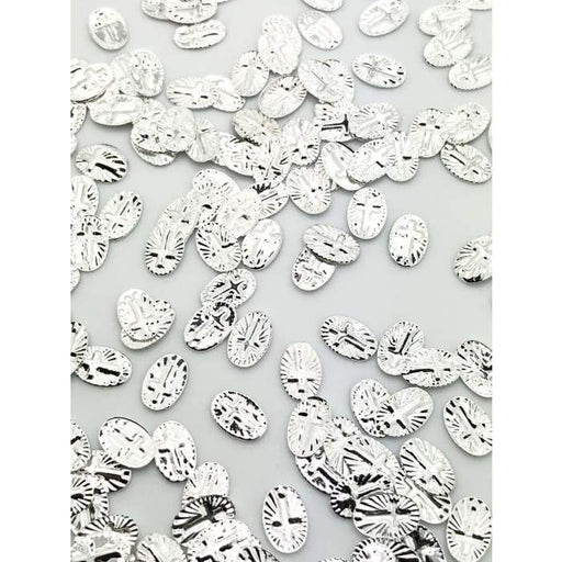 Charms - A213 Silver Rounded Cross - OceanNailSupply