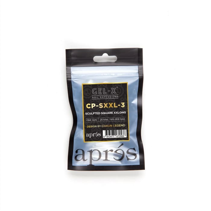 CHAUN LEGEND X APRÉS GEL - X® TIPS - SCULPTED SQUARE EXTRA LONG REFILL BAG OceanNailSupply
