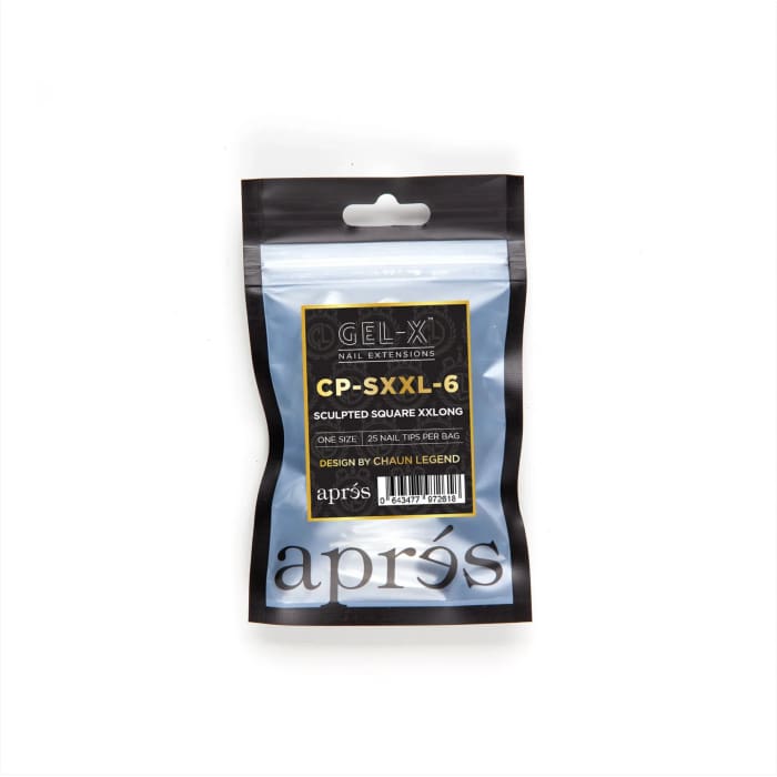 CHAUN LEGEND X APRÉS GEL - X® TIPS - SCULPTED SQUARE EXTRA LONG REFILL BAG OceanNailSupply