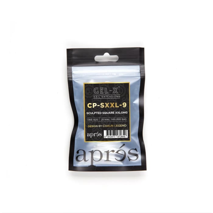 CHAUN LEGEND X APRÉS GEL-X® TIPS - SCULPTED SQUARE EXTRA EXTRA