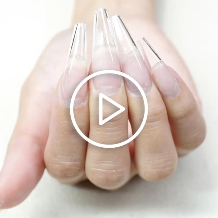 CHAUN LEGEND X APRÉS GEL - X® TIPS - SCULPTED TAPERED COFFIN EXTRA LONG 10 SIZES OceanNailSupply