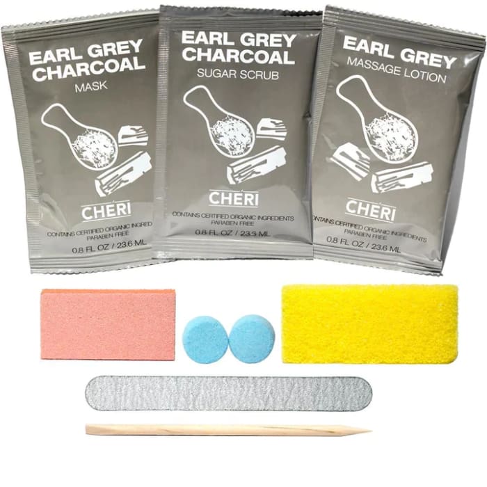 CHERI - 8 IN 1 PEDICURE PACKETS EARL GREY - OceanNailSupply