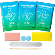 CHERI - 8 IN 1 PEDICURE PACKETS SPEARMINT - OceanNailSupply