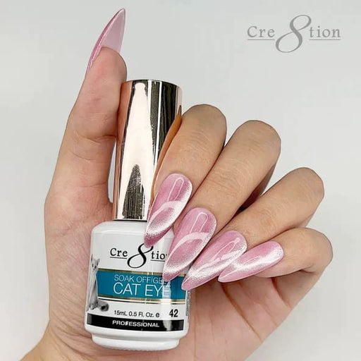 Cre8tion Cat Eye Soak Off Gel 0.5oz 42 - OceanNailSupply